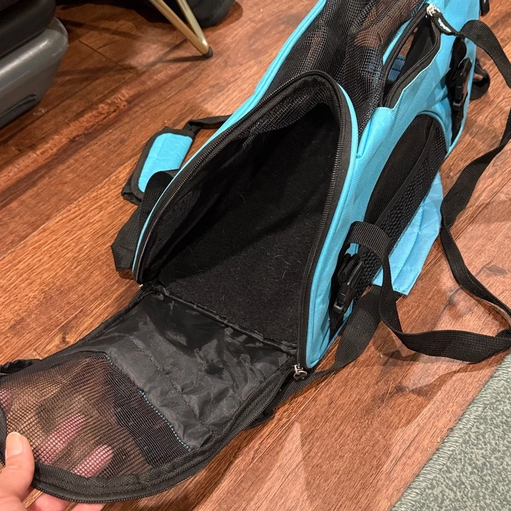 Pet carriers for small dogs. TSA-approved.
